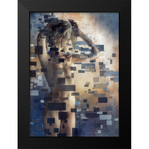 Untitled Black Modern Wood Framed Art Print by Gerber, Charlaine