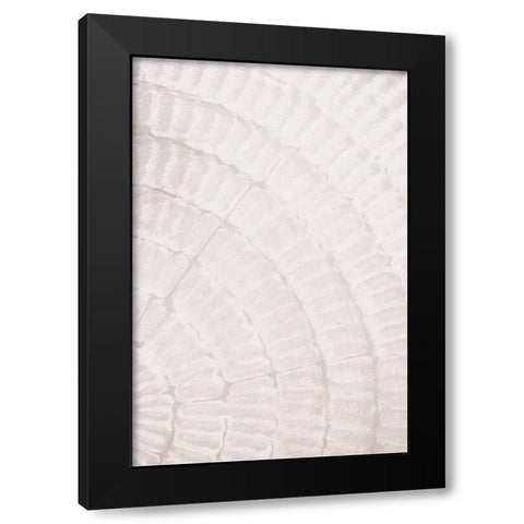 Pattern plate_beige_2 Black Modern Wood Framed Art Print with Double Matting by 1x Studio III