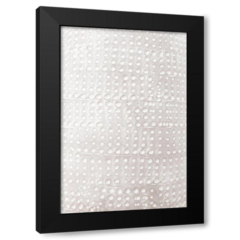 Pattern Clay_1 Black Modern Wood Framed Art Print with Double Matting by 1x Studio III
