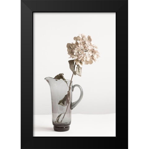 Dried flower in Jug_beige Black Modern Wood Framed Art Print by 1x Studio III