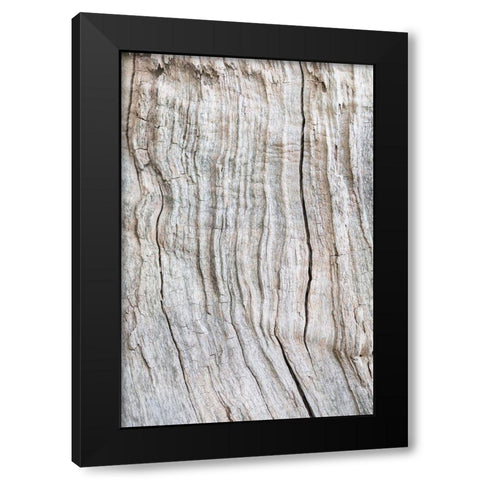 Wood Pattern Black Modern Wood Framed Art Print by 1x Studio III