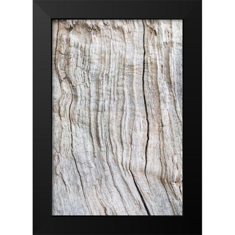 Wood Pattern Black Modern Wood Framed Art Print by 1x Studio III