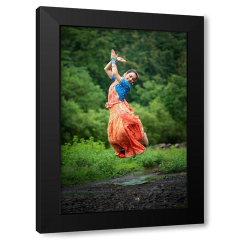 The Feeling Called Monsoon Black Modern Wood Framed Art Print with Double Matting by Malgaonkar, Prasad