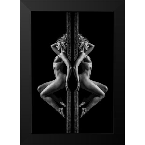 Venus - The Guardian Of The Void Black Modern Wood Framed Art Print by Petrutiu, Doru