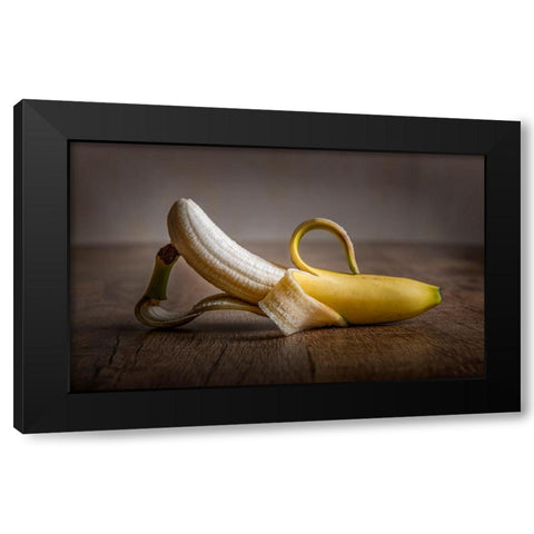 Miss Banana Black Modern Wood Framed Art Print by Coenders, Chris