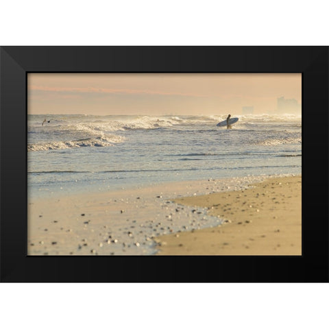 *** Black Modern Wood Framed Art Print by Mikulska, Aneta