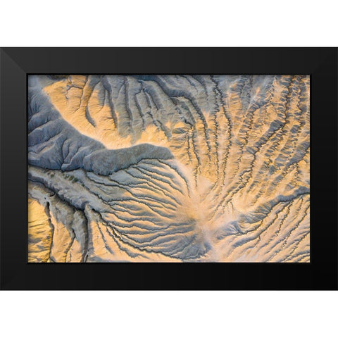 Geological Wonder Black Modern Wood Framed Art Print by Constantin, Lucian
