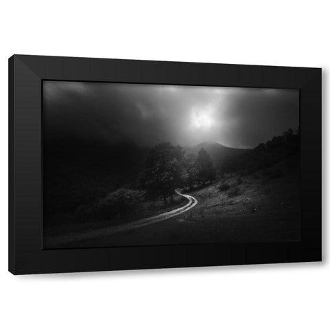 A Fleeting Moment Of Grace Black Modern Wood Framed Art Print with Double Matting by Manini, Filippo