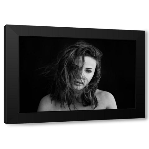 Sensual Beauty [Mimi Ch] Black Modern Wood Framed Art Print with Double Matting by Krystynek MQEP, Martin