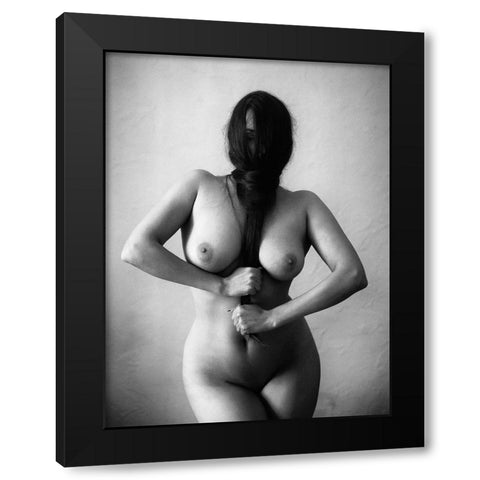 Marina Black Modern Wood Framed Art Print with Double Matting by Kapsha, Eduards