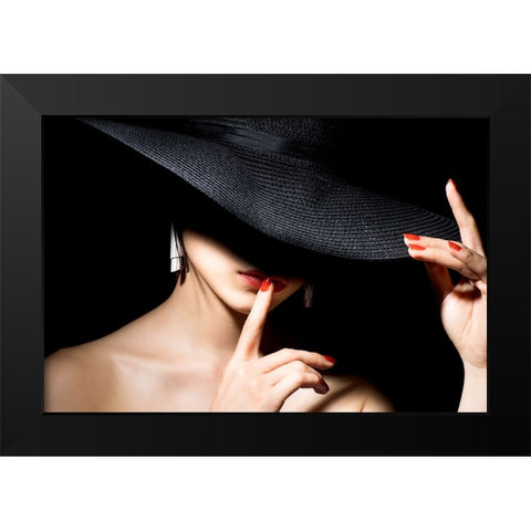 Shadow Black Modern Wood Framed Art Print by Washimi, Masatoshi