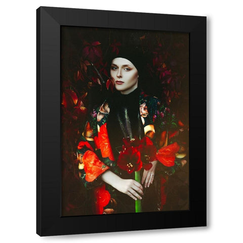 The Divine Feminine Black Modern Wood Framed Art Print by Bolgov, Ruslan