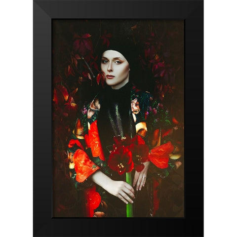 The Divine Feminine Black Modern Wood Framed Art Print by Bolgov, Ruslan