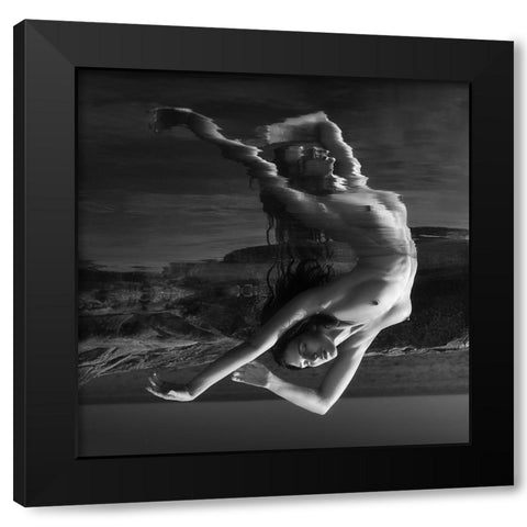 Venus Dancing After Birth (Part 1) Black Modern Wood Framed Art Print with Double Matting by Lazzarotti, Paolo