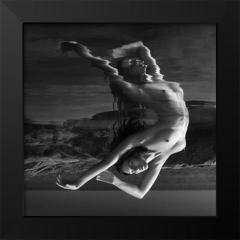 Venus Dancing After Birth (Part 1) Black Modern Wood Framed Art Print by Lazzarotti, Paolo