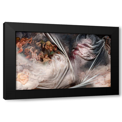 Dreams And Nightmares Black Modern Wood Framed Art Print by Dixon, Colin