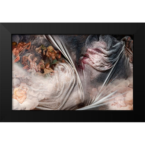 Dreams And Nightmares Black Modern Wood Framed Art Print by Dixon, Colin