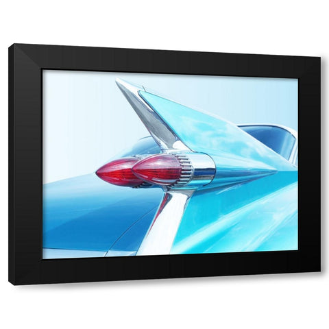 Us Classic Car 1959 Sedan Deville Black Modern Wood Framed Art Print by Gube, Beate