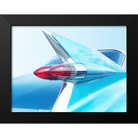 Us Classic Car 1959 Sedan Deville Black Modern Wood Framed Art Print by Gube, Beate