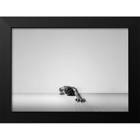 The Pain Black Modern Wood Framed Art Print by Alizolghadri93