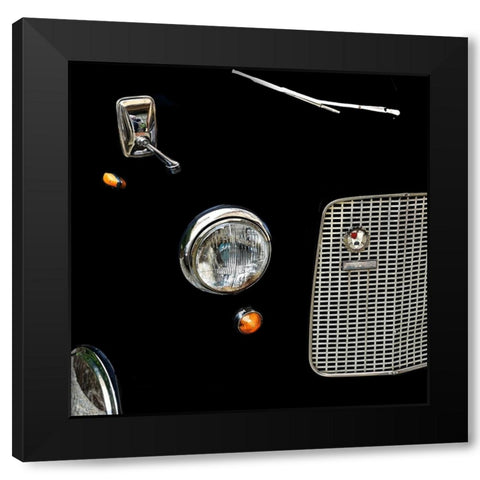 Do-It-Yourself Car Black Modern Wood Framed Art Print by Corte, Raffaele