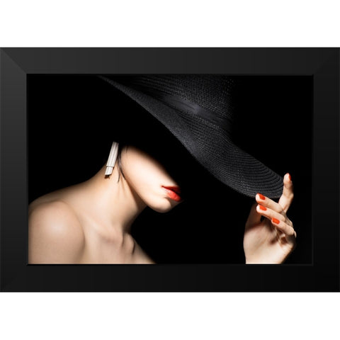 Shadow Black Modern Wood Framed Art Print by Washimi, Masatoshi