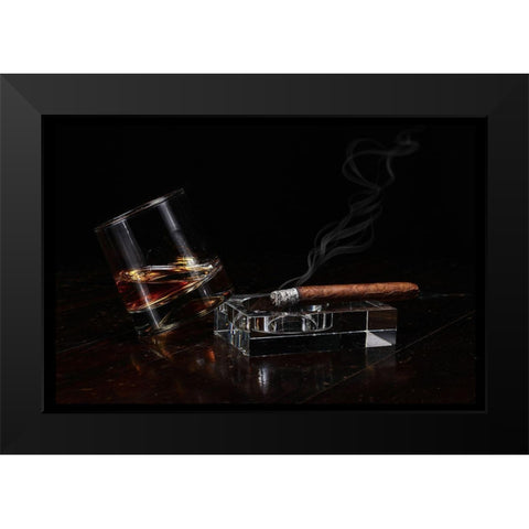 Still Life For Adults Black Modern Wood Framed Art Print by Simeonov, Valentin
