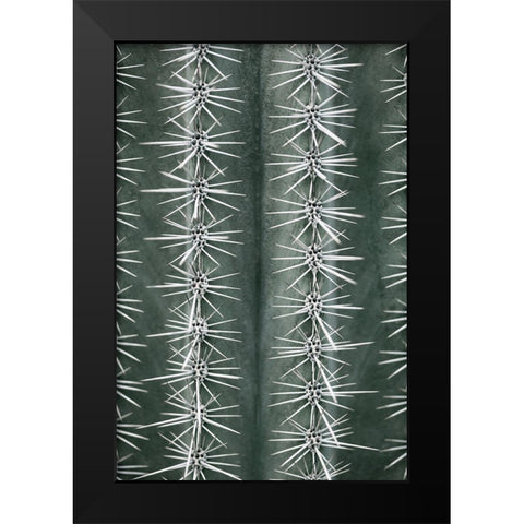 Cactus Green Black Modern Wood Framed Art Print by 1x Studio III