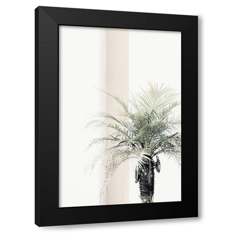 Palm tree Black Modern Wood Framed Art Print with Double Matting by 1x Studio III