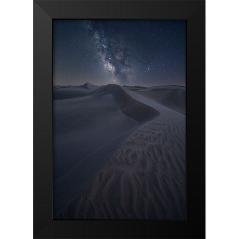 The Dunes Towards The Sky Black Modern Wood Framed Art Print by Zappia, Andrea