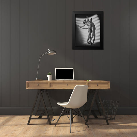 Curved Black Modern Wood Framed Art Print by Yang, James