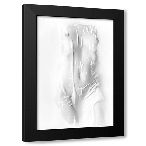 Purity Black Modern Wood Framed Art Print with Double Matting by Belokonov, Boris