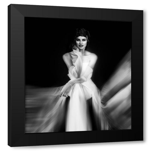 The Wait Black Modern Wood Framed Art Print with Double Matting by Punyet Miro, Carles
