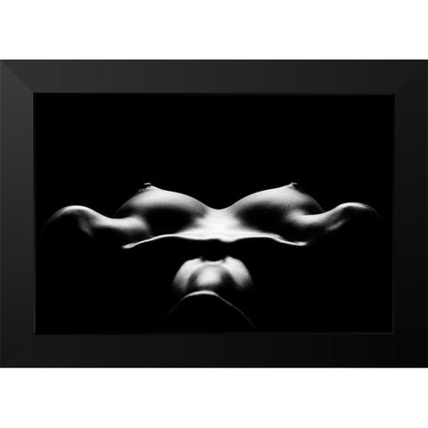 Glare Black Modern Wood Framed Art Print by Markachev, Leonid