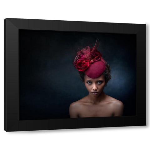 I Will Leave My Hat On Black Modern Wood Framed Art Print by Stalmans, Luc