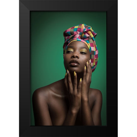 Alicia Black Modern Wood Framed Art Print by Kurz, Christian