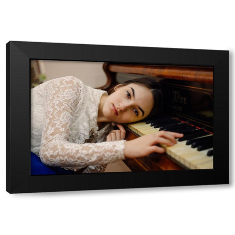 Melancholy Black Modern Wood Framed Art Print by Deac, Bogdan-Adrian