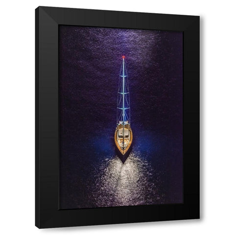 Equilibrium Black Modern Wood Framed Art Print by Coppola, Mario
