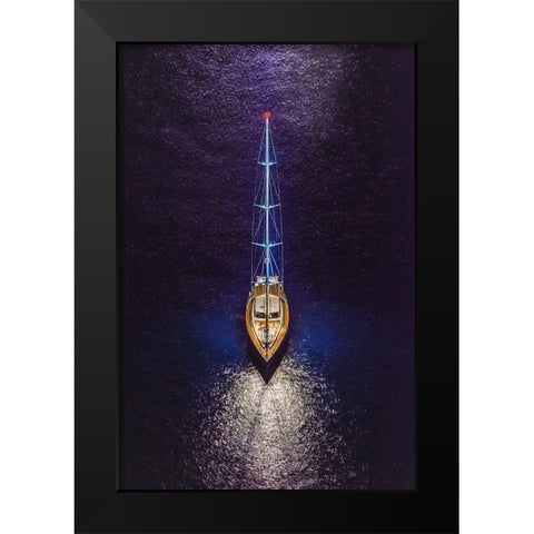 Equilibrium Black Modern Wood Framed Art Print by Coppola, Mario