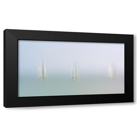 Serenity Black Modern Wood Framed Art Print by van Son, Greetje