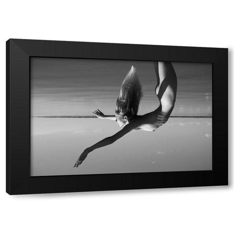 Qspreading Wingsq Black Modern Wood Framed Art Print with Double Matting by Faletkin, Mikhail