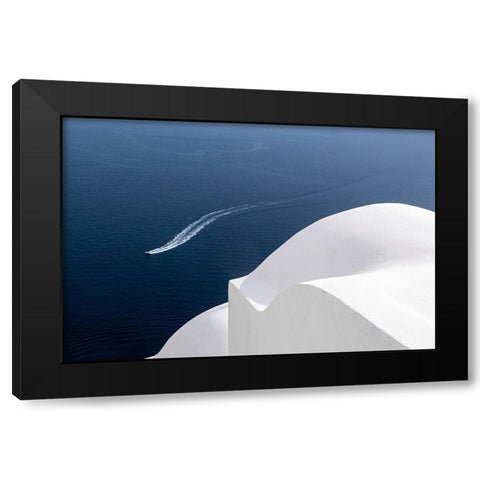 Curved Black Modern Wood Framed Art Print with Double Matting by Auerbach, Markus