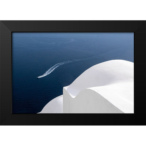 Curved Black Modern Wood Framed Art Print by Auerbach, Markus