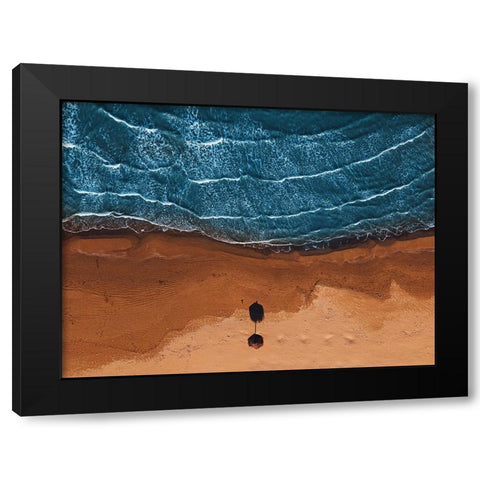 The Sentinel Black Modern Wood Framed Art Print by Petrini, Alessandro