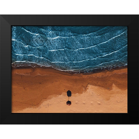 The Sentinel Black Modern Wood Framed Art Print by Petrini, Alessandro