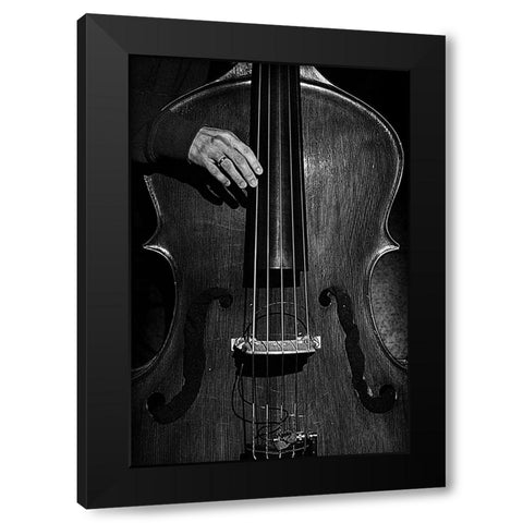 Jazz Black Modern Wood Framed Art Print with Double Matting by Gabor, Nicoleta