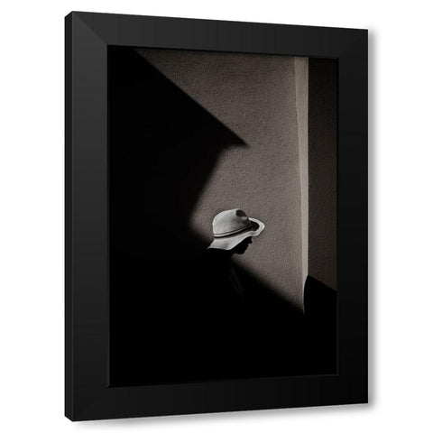 Incinerate Black Modern Wood Framed Art Print with Double Matting by Barone, Vincenzo