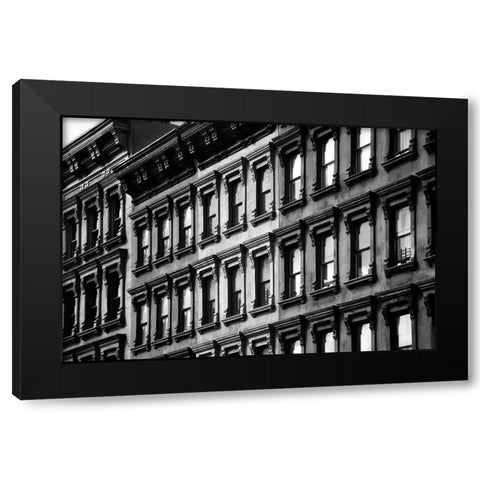 Seeing The Past In The Present Black Modern Wood Framed Art Print with Double Matting by Ong, Aldwin