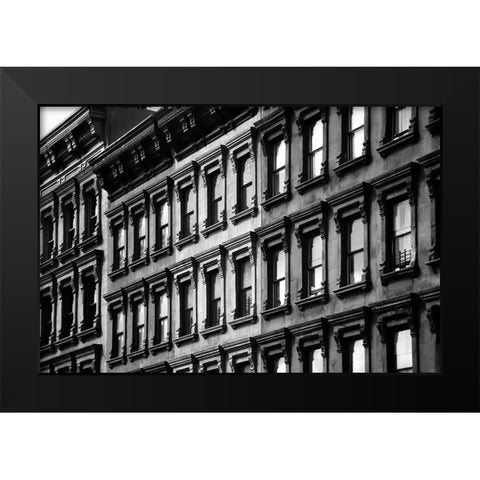 Seeing The Past In The Present Black Modern Wood Framed Art Print by Ong, Aldwin