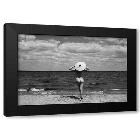 Enjoying Nature Black Modern Wood Framed Art Print by Faletkin, Mikhail